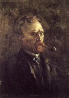 Gogh, Vincent van - Self-portrait with pipe